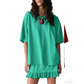 ⏳Time-Limited Special⏰Women's Oversized T-Shirt & Ruffle Skirt 2-Piece Set