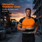 ⏳Time-Limited Special⏰Men’s Fluorescent Color Block Athletic Shirt Outdoor Safety Tee