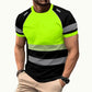 ⏳Time-Limited Special⏰Men’s Fluorescent Color Block Athletic Shirt Outdoor Safety Tee