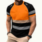 ⏳Time-Limited Special⏰Men’s Fluorescent Color Block Athletic Shirt Outdoor Safety Tee