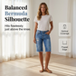 ⏳Time-Limited Special⏰Women's Casual Distressed Denim Bermuda Shorts – 4-Way Stretch, Raw Hem, Vintage Vibes 🌿