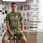 ⏳Time-Limited Special⏰Men's Casual Faux Denim Print T-Shirt & Shorts Set – Soft & breathable – Trendy denim look, perfect for summer or casual days 🩳✨