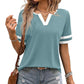 ⏳Time-Limited Special⏰Women's Short Sleeve Color Block Tee