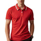 ⏳Time-Limited Special⏰Men Fashion Contrast Lapel Quick Drying Short Sleeve T-Shirt