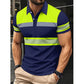 ⏳Time-Limited Special⏰Men's High Visibility Reflective Short Sleeve Shirt – Neon Blocks & Athletic Fit Cut ⏰