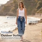 ⏳Time-Limited Special⏰ Women's Casual Wide Leg Cargo Pants – Utility Pockets & Drawstring Waist 🌿