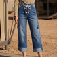 ⏳Time-Limited Special⏰ Women's Casual Wide Leg Cargo Pants – Utility Pockets & Drawstring Waist 🌿