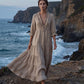 ⏳Time-Limited Special⏰Women Ruffle V-Neck Tiered Maxi Dress – Summer Long Dress ⏰