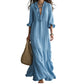⏳Time-Limited Special⏰Women Ruffle V-Neck Tiered Maxi Dress – Summer Long Dress ⏰