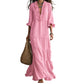 ⏳Time-Limited Special⏰Women Ruffle V-Neck Tiered Maxi Dress – Summer Long Dress ⏰