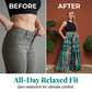 ⏳Time-Limited Special⏰Women's Smocked High-Waist Wide-Leg Trousers 👖 Cinched Comfort, Flowing Freedom