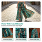 ⏳Time-Limited Special⏰Women's Smocked High-Waist Wide-Leg Trousers 👖 Cinched Comfort, Flowing Freedom
