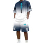 ⏳Time-Limited Special⏰Men's Summer T-Shirt & Shorts Two-Piece Set – Gradient Design & Breathable Fabric ☀️