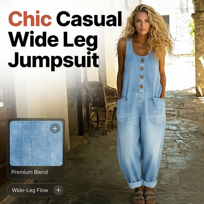 ⏳Time-Limited Special⏰ Sleeveless Wide-Leg Jumpsuit – Breezy Summer Ease ☀️