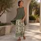 ⏳Time-Limited Special⏰Women's Casual Sleeveless Top & Wide-Leg Pants Set 🌊