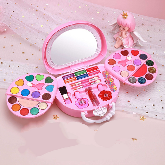 ⏳Time-Limited Special⏰Kids Washable Makeup Toy Set with Portable Pink Handbag