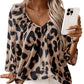 ⏳Time-Limited Special⏰Chic Leopard Print Commuter Blouse