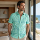 ⏳Time-Limited Special⏰Men’s Geometric Print Relaxed-Fit Button-Down Shirt – Soft Summer Feel, Roomy Comfort & Vacation-Ready Style ✨