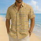 ⏳Time-Limited Special⏰Men’s Geometric Print Relaxed-Fit Button-Down Shirt – Soft Summer Feel, Roomy Comfort & Vacation-Ready Style ✨