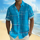 ⏳Time-Limited Special⏰Men’s Geometric Print Relaxed-Fit Button-Down Shirt – Soft Summer Feel, Roomy Comfort & Vacation-Ready Style ✨