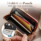 Stylish Embroidered Pouch with Duck Clasp