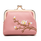 Stylish Embroidered Pouch with Duck Clasp
