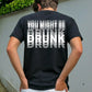 ⏳Time-Limited Special⏰Men's Funny Graphic T-Shirt | "You Might Be Drunk" Print Short Sleeve Crew Neck Tee for Casual Everyday Wear
