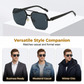 ⏳Time-Limited Special⏰Pro-Favorite Men's Stylish Geometric Polygon Sunglasses – Metal & PC Frame – UV400 Protection 🕶️