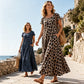 ⏳Time-Limited Special⏰Women's Leopard Print Maxi Dress with Pockets