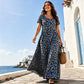 ⏳Time-Limited Special⏰Women's Leopard Print Maxi Dress with Pockets