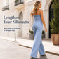 ⏳Time-Limited Special⏰Women Spaghetti Strap Wide Leg Denim Jumpsuit