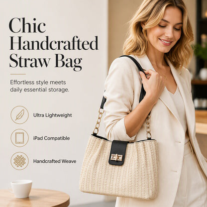 ⏳Time-Limited Special⏰Spacious Commuter Straw Shoulder Bag