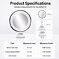 ⏳Time-Limited Special⏰10x Magnifying Makeup Mirror with LED Light and Suction Cup
