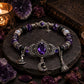 ⏳Time-Limited Special⏰Gothic Purple Rhinestone Halloween Bracelet🔮💜