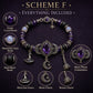 ⏳Time-Limited Special⏰Gothic Purple Rhinestone Halloween Bracelet🔮💜