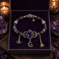 ⏳Time-Limited Special⏰Gothic Purple Rhinestone Halloween Bracelet🔮💜
