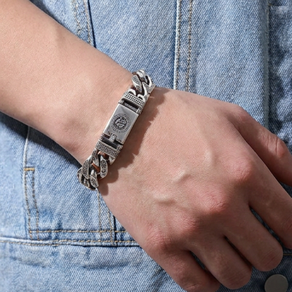 ⏳Time-Limited Special⏰Men's Retro Six‑Syllable Mantra Bracelet – Meaningful, Masculine, Eye‑Catching 🤙✨
