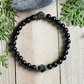 ⏳Time-Limited Special⏰ Elegance Black Obsidian Beaded Bracelet – Genuine Natural Stones, Protective Energy & Elastic Stretch Design – Modern Style for Daily Wear ✨
