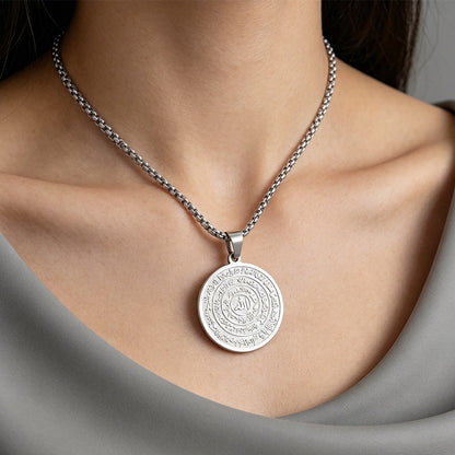 ⏳Time-Limited Special⏰Stainless Steel Arabic Calligraphy Pendant Necklace📿🪙