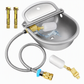 ⏳Time-Limited Special⏰Automatic 304 Stainless Steel Drinking Bowl with Float and Drain Hole for Cattle Horses Sheep and Dogs 🤖