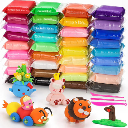 ⏳Time-Limited Special⏰Multi-Color Lightweight Clay Set – Air Dry, Soft Mold, Non-toxic ✨