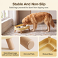 ⏳Time-Limited Special⏰Ergonomic Raised Double Pet Feeder: Anti-Spill, Stainless Steel, Non-Slip Base