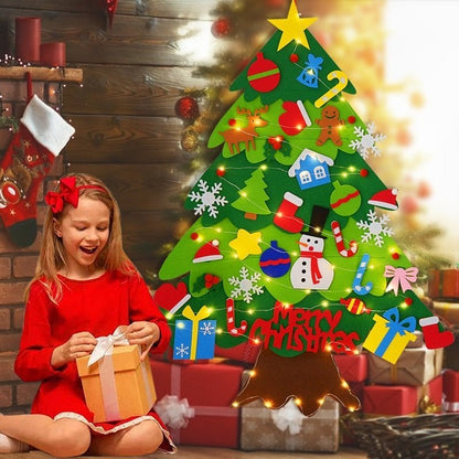 ⏳Time-Limited Special⏰DIY Felt Christmas Tree Set – No-glue, reusable & toddler-friendly ✨