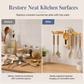 ⏳Time-Limited Special⏰Rotating 5-Hook Rack – Drill-Free Storage for a Clutter-Free Kitchen ✨🏠