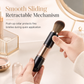 ⏳Time-Limited Special⏰Portable Retractable Makeup Brush Set Multifunctional Travel Cosmetic Tool with Powder Blush and Silicone Lip Brush
