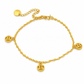 ⏳Time-Limited Special⏰Women Double Layer Gold Tone Heart Charm Anklet with Small Beads Foot Jewelry Gift