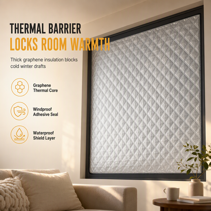 ⏳Time-Limited Special⏰Graphene Thermal Insulated Window Curtain – Windproof, Warm-Keeping, Rollable 🏠