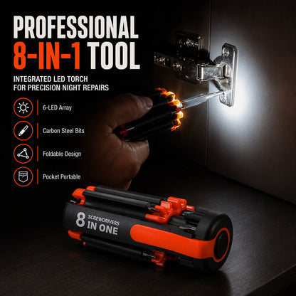 ⏳Time-Limited Special⏰Folding Multi-Bit Screwdriver with LED