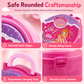 ⏳Time-Limited Special⏰Kids’ 3‑in‑1 Pretend Makeup Vanity Suitcase – Rolling Trolley Salon, 31 Toy Accessories, Easy Snap Setup 🧳
