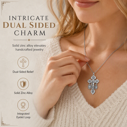 ⏳Time-Limited Special ⏰✝️Zinc Alloy Pardon Crucifix with and Saint Benedict Medals Religious Charm for Jewelry Making